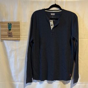 Levi's Dark Blue Henley Shirt
